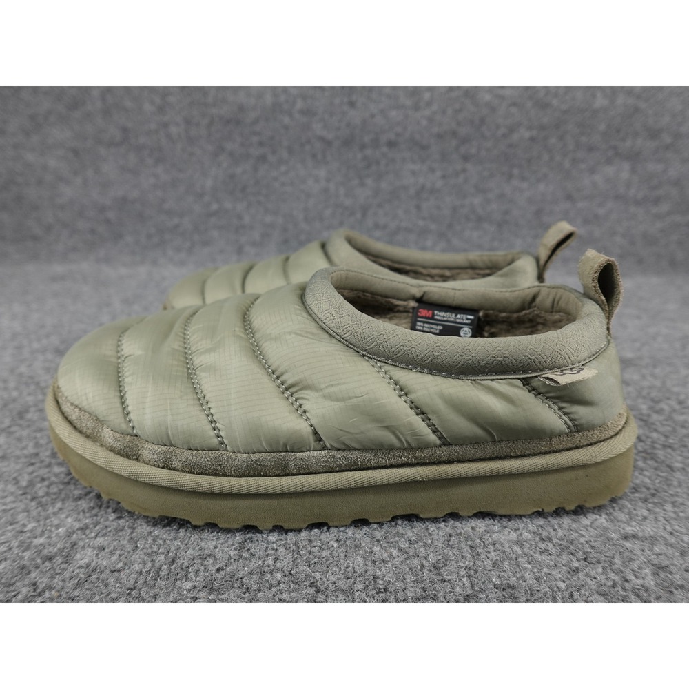 UGG Tasman LTA Slippers Womens 8 Burnt Olive Good Puffer Quilted 1142050
